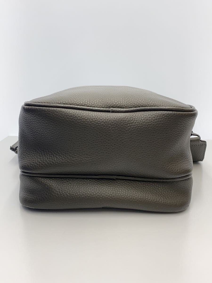 YUKINO Shoulder Bag Leather BRW Solid 4