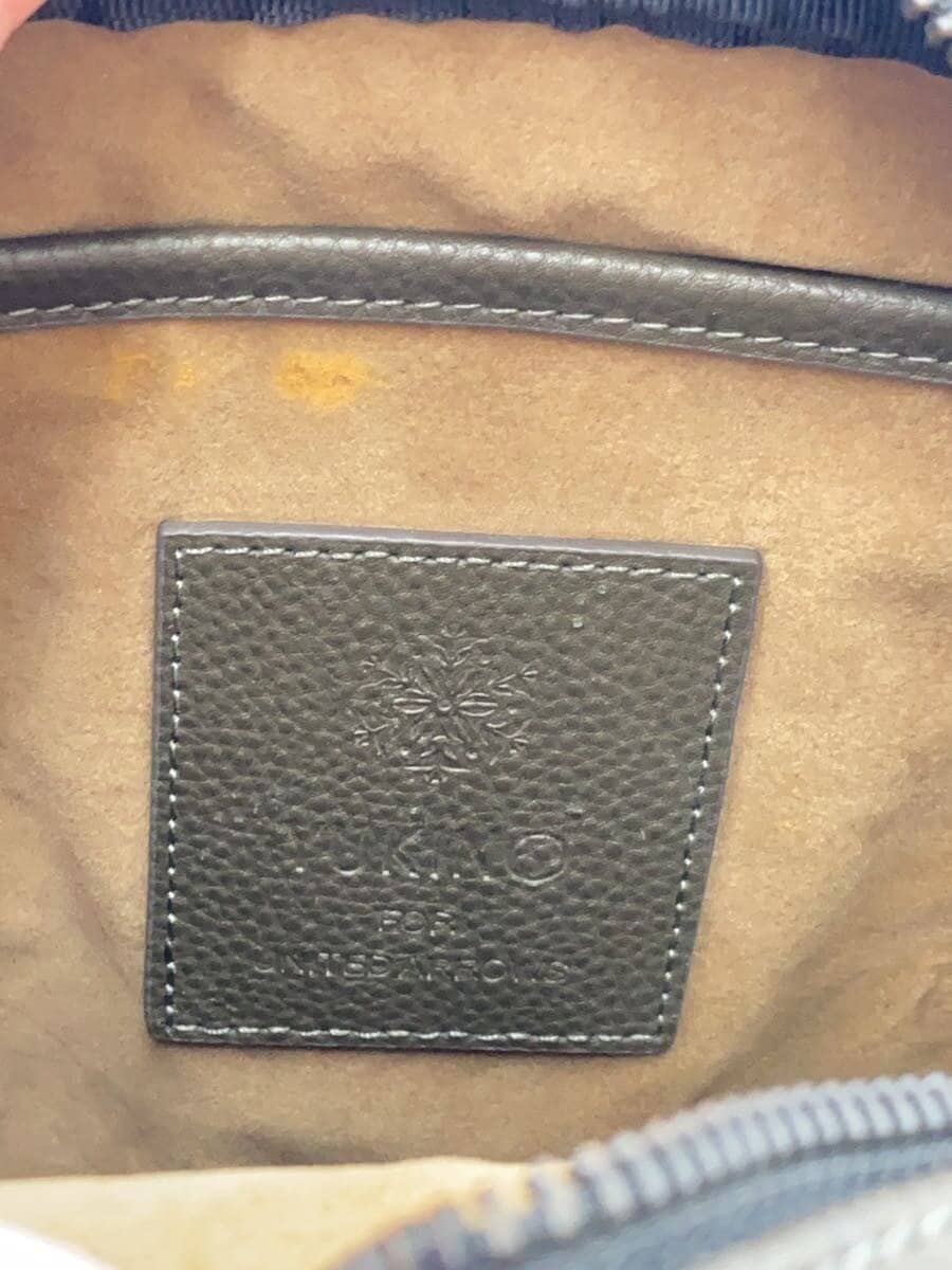 YUKINO Shoulder Bag Leather BRW Solid 5