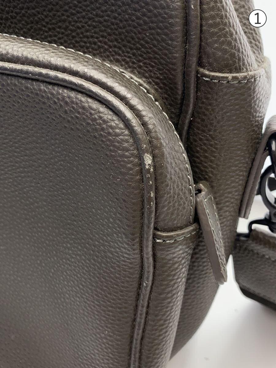 YUKINO Shoulder Bag Leather BRW Solid 8