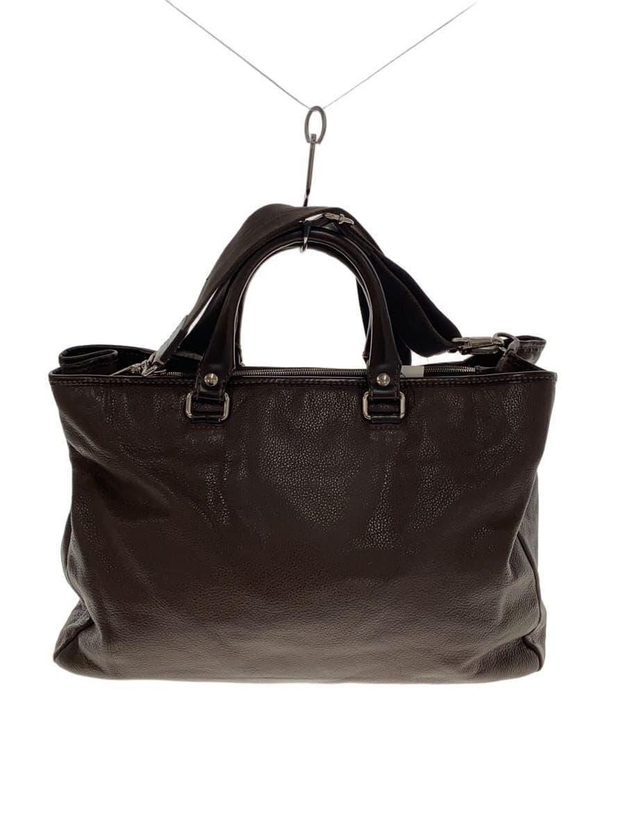 STEFANOMANO Tote Bag Leather BRW Solid