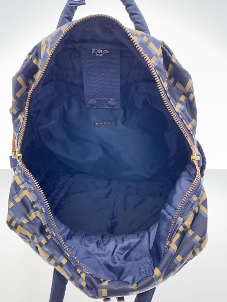 PORTER × MARNI Backpack Nylon NVY Check 6