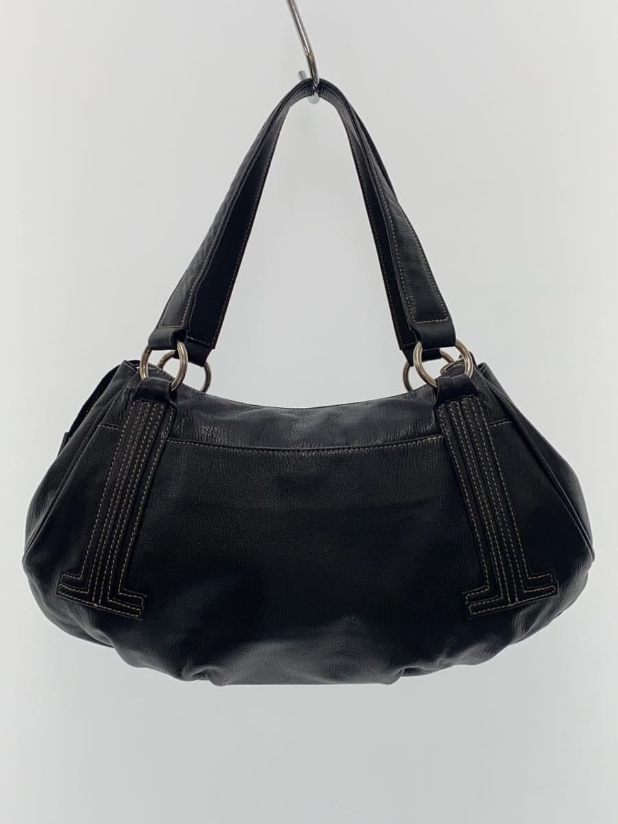 LANVIN bag leather black plain 3