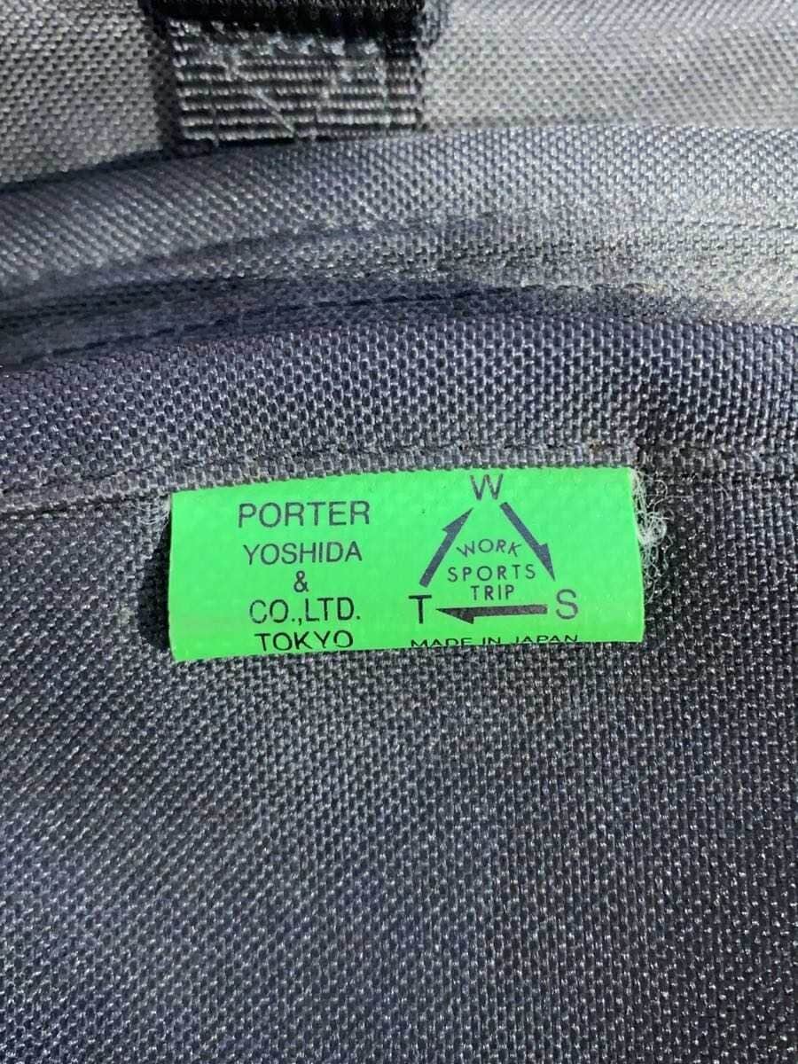 PORTER backpack canvas BLK plain 5