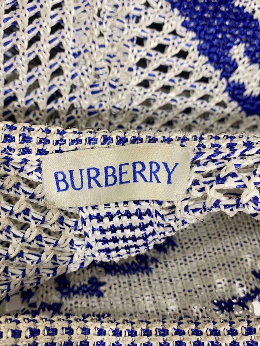 BURBERRY Crochet Bag Shoulder Bag Rayon WHT All Over Pattern 8090651 5