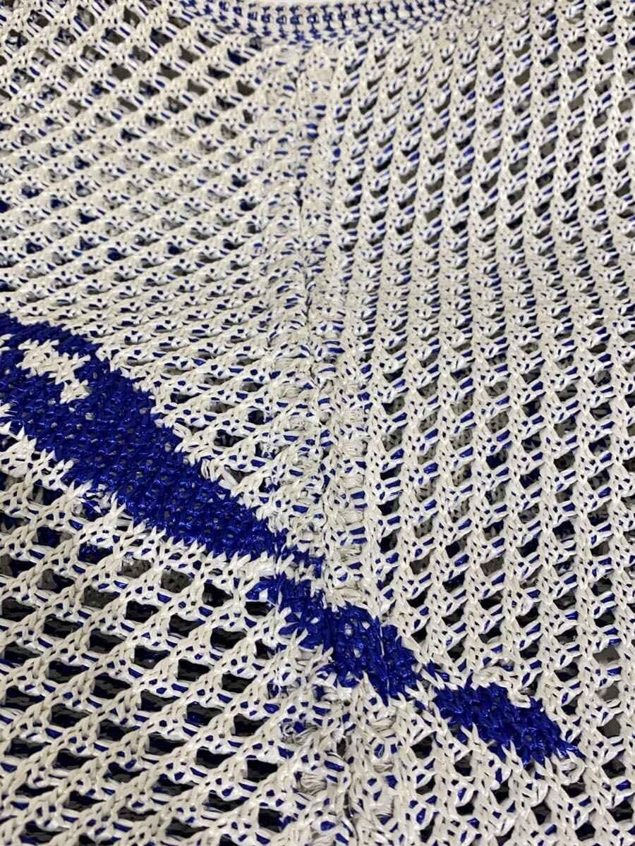 BURBERRY Crochet Bag Shoulder Bag Rayon WHT All Over Pattern 8090651 9