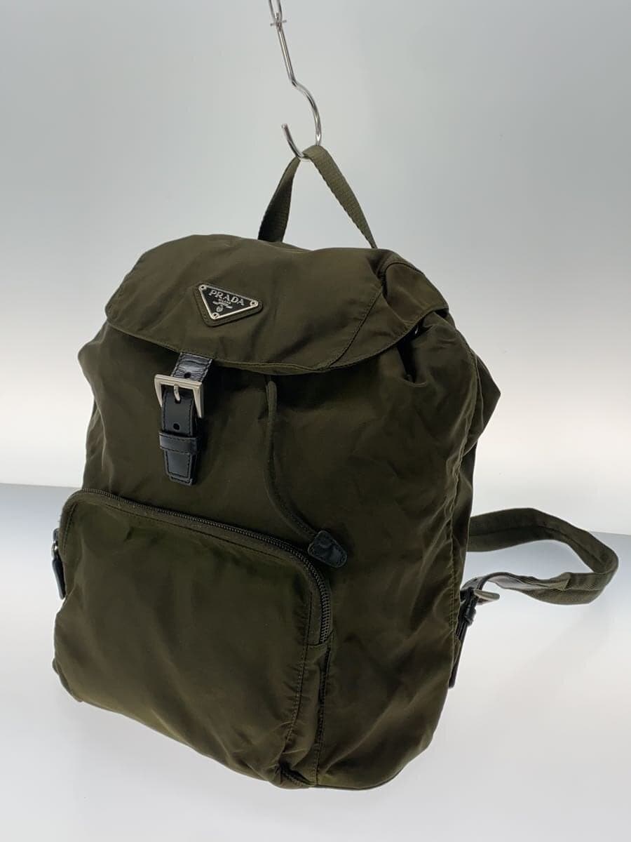PRADA Backpack Nylon KHK 2