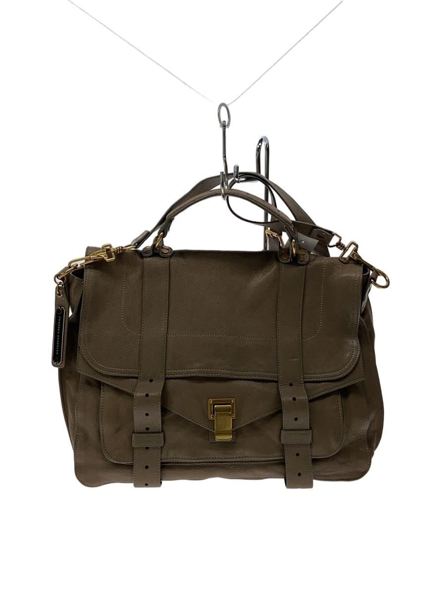 PROENZA SCHOULER shoulder bag leather BEG plain 004