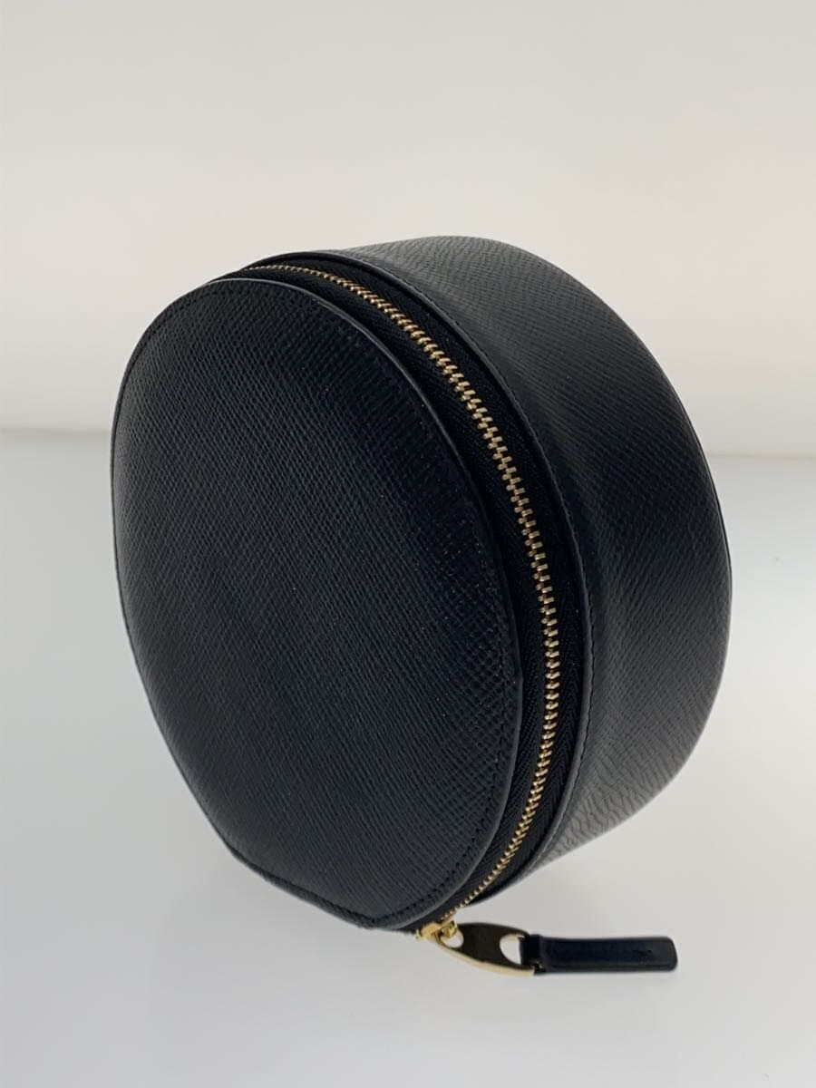 SMYTHSON Pouch Leather Black Plain CN02114243 2