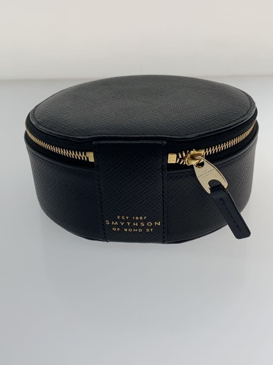 SMYTHSON Pouch Leather Black Plain CN02114243 4
