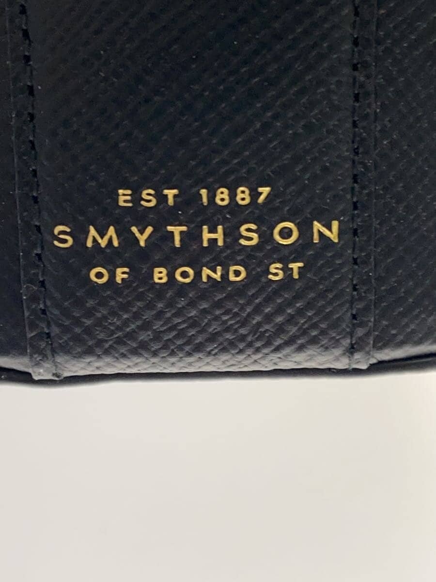 SMYTHSON Pouch Leather Black Plain CN02114243 5