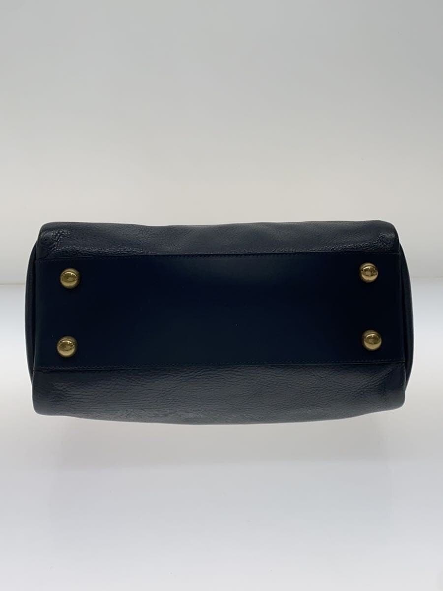 IL BISONTE Shoulder Bag Leather NVY 4