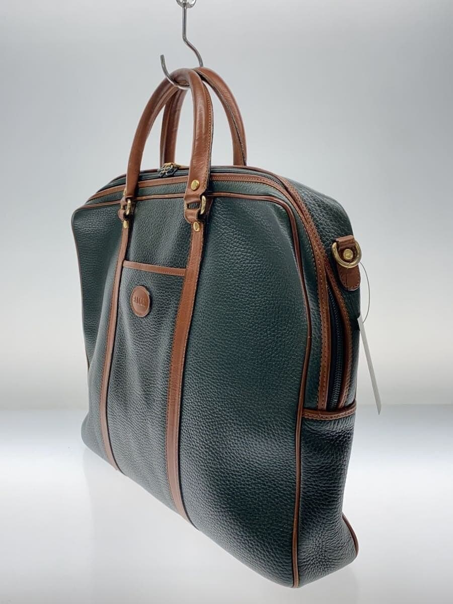 BALLY Boston Bag Leather GRN Solid 2