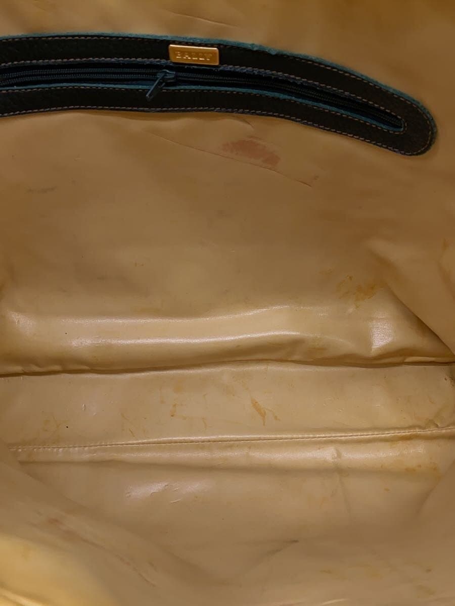 BALLY Boston Bag Leather GRN Solid 6