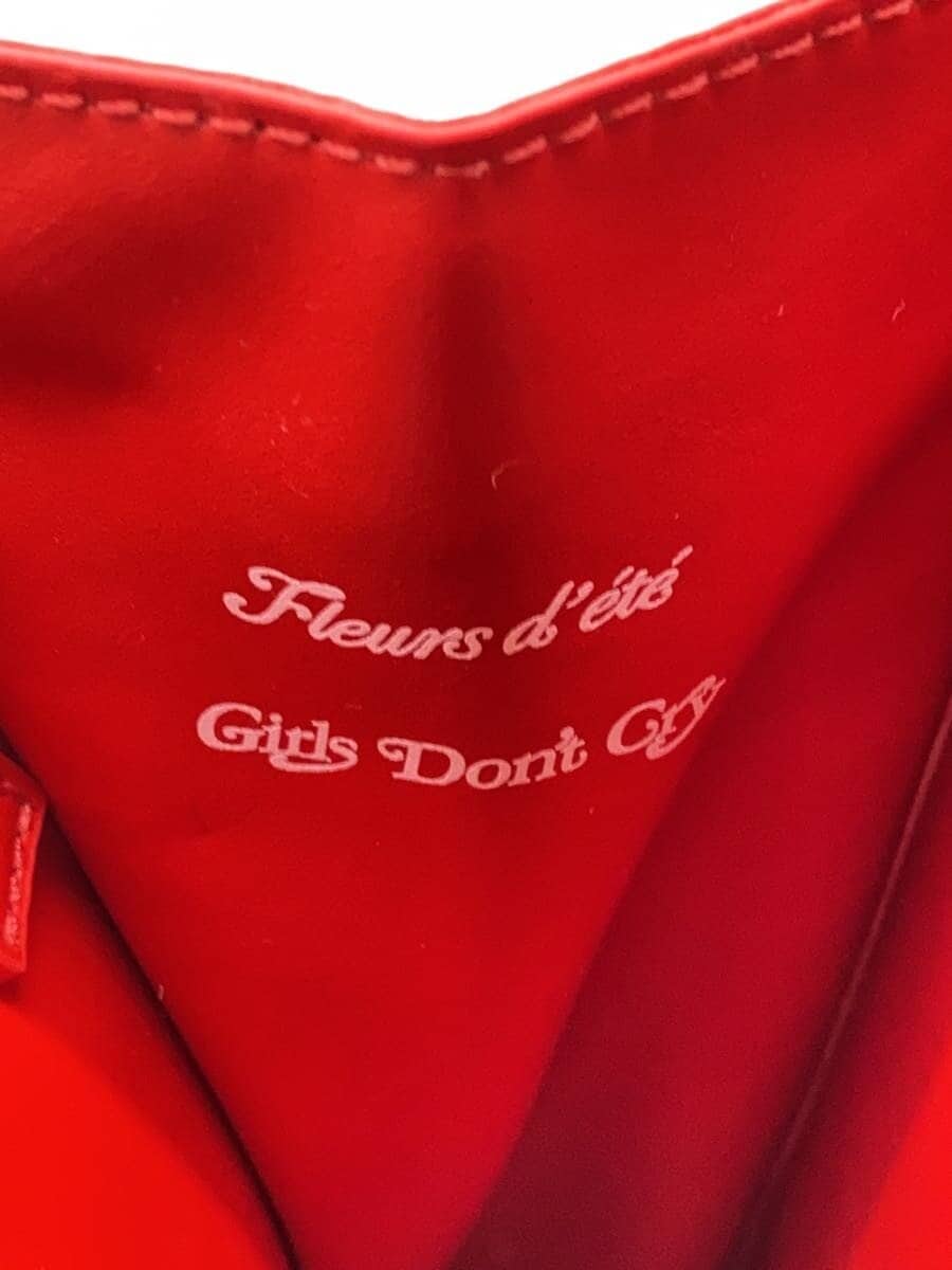 Girls Don’t Cry Shoulder Bag Faux Leather RED 5