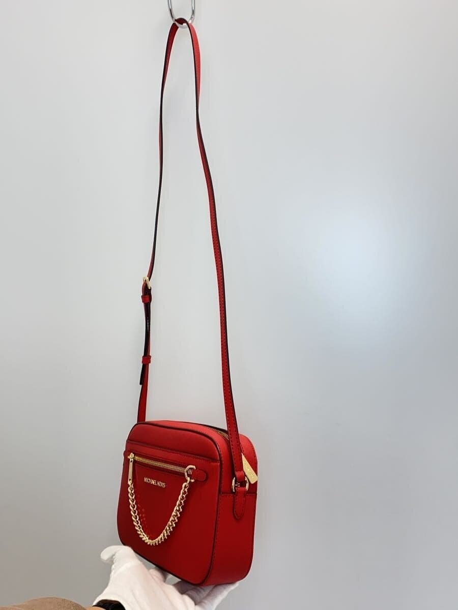 MICHAEL KORS Shoulder Bag Leather RED 2