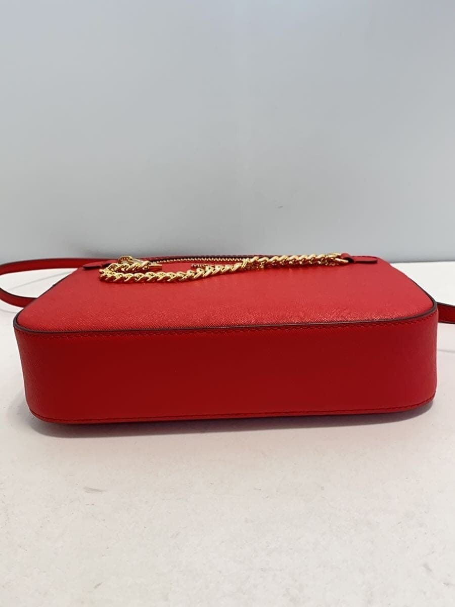 MICHAEL KORS Shoulder Bag Leather RED 4
