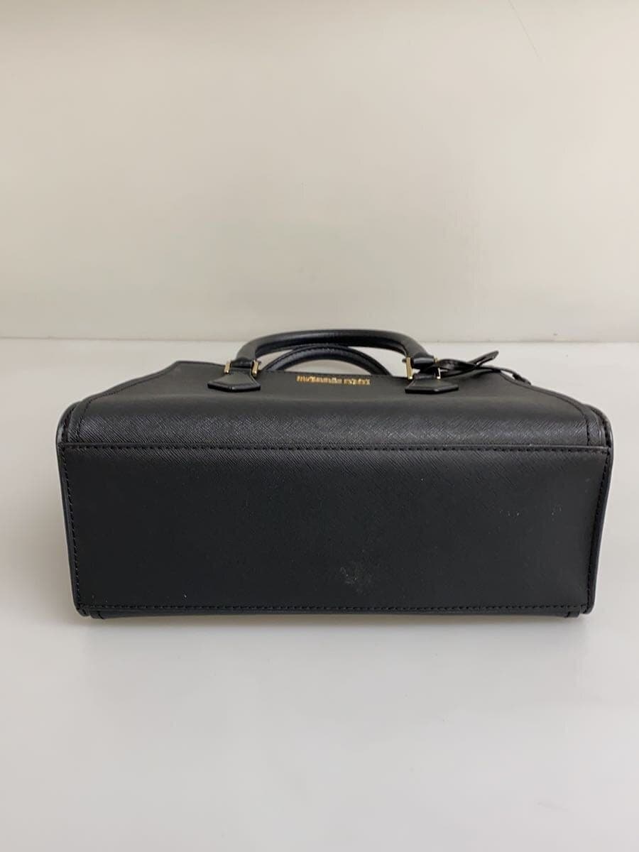 MICHAEL KORS Handbag Leather BLK AC-2104 4