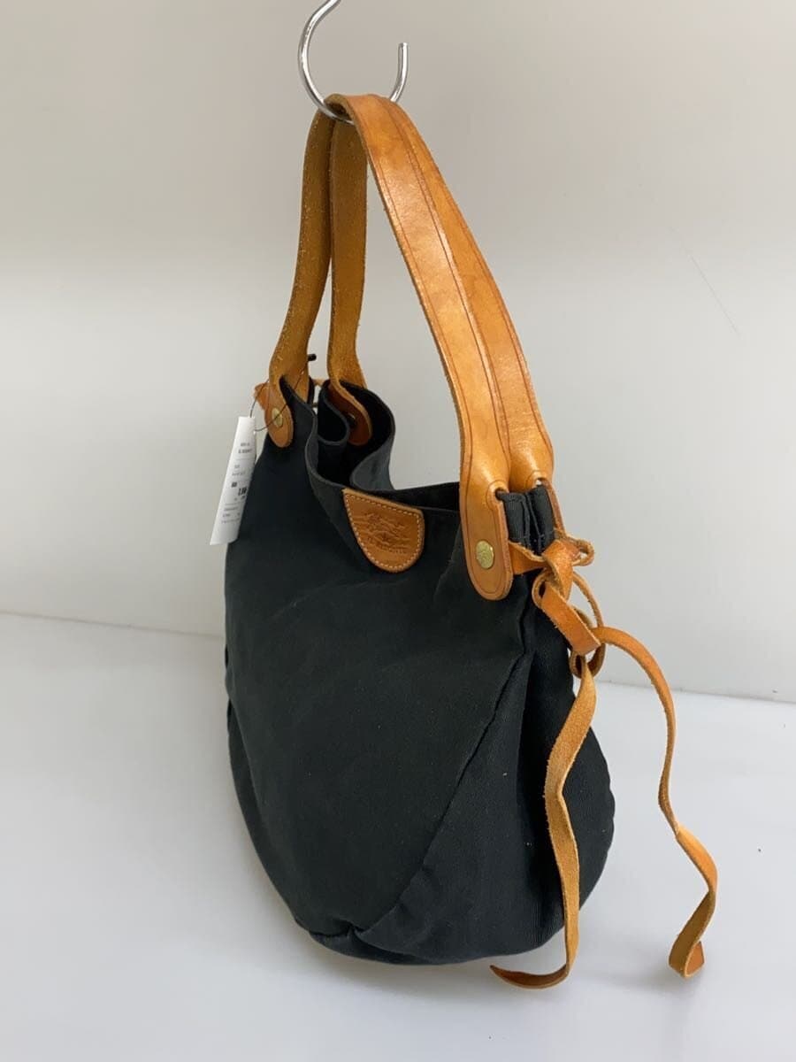 IL BISONTE Tote Bag Canvas BLK 2