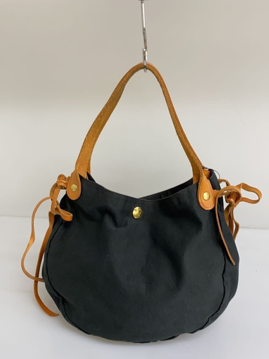 IL BISONTE Tote Bag Canvas BLK 3