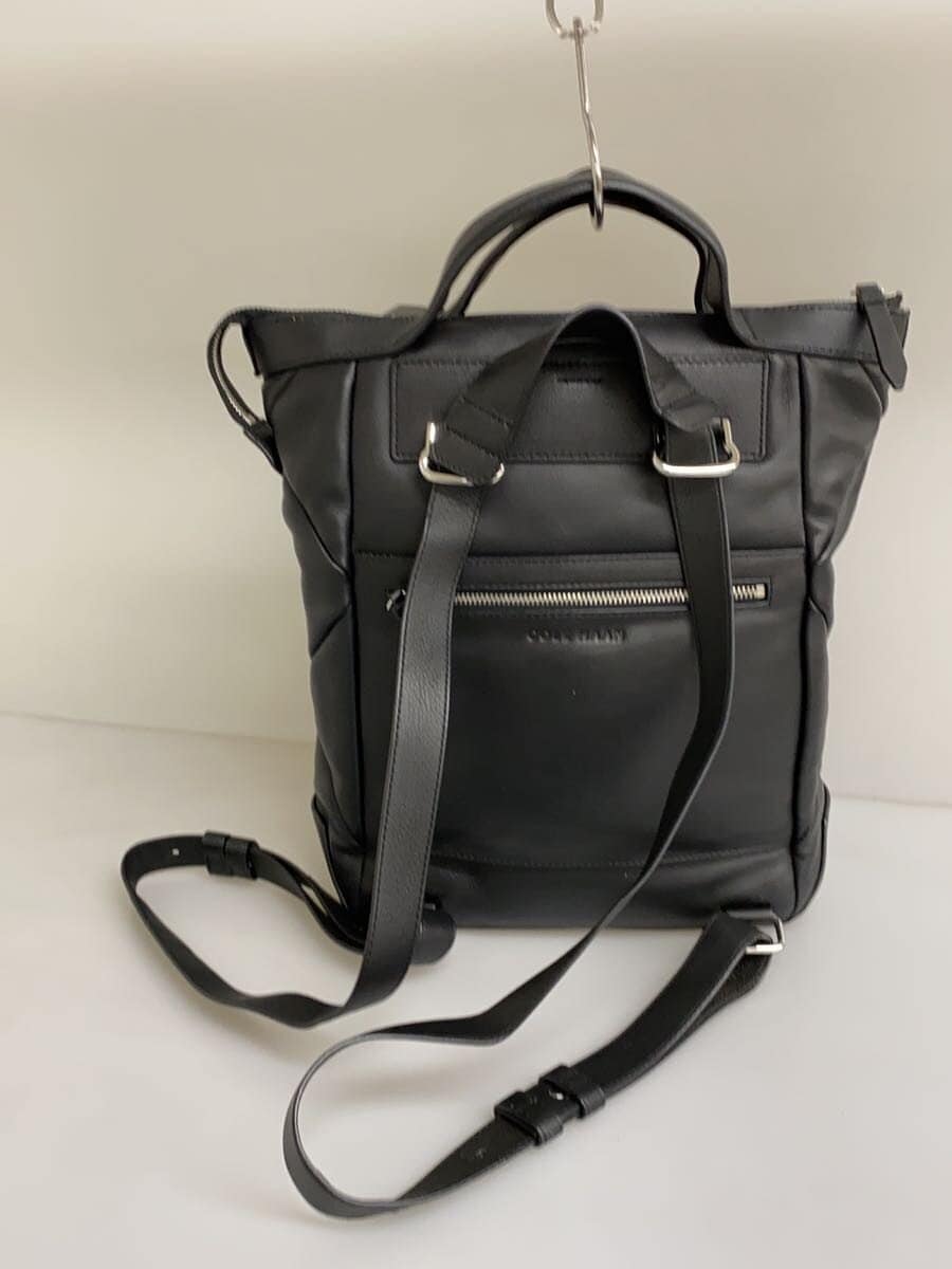 COLE HAAN Small Grand Ambition Puff Convertible Backpack Leather BLK U06270 3