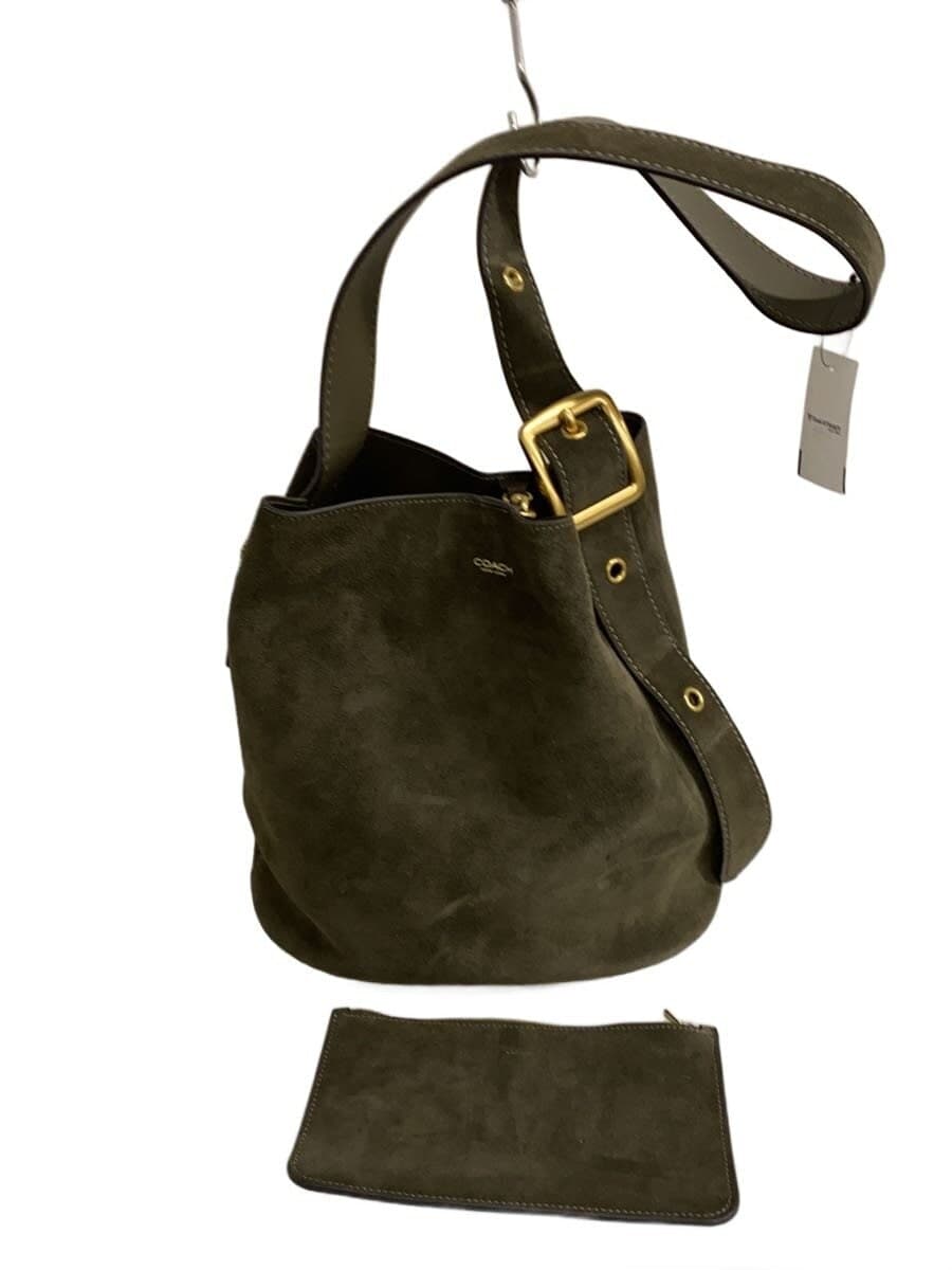COACH Bleecker Bucket Bag Bag Suede KHK CCC24