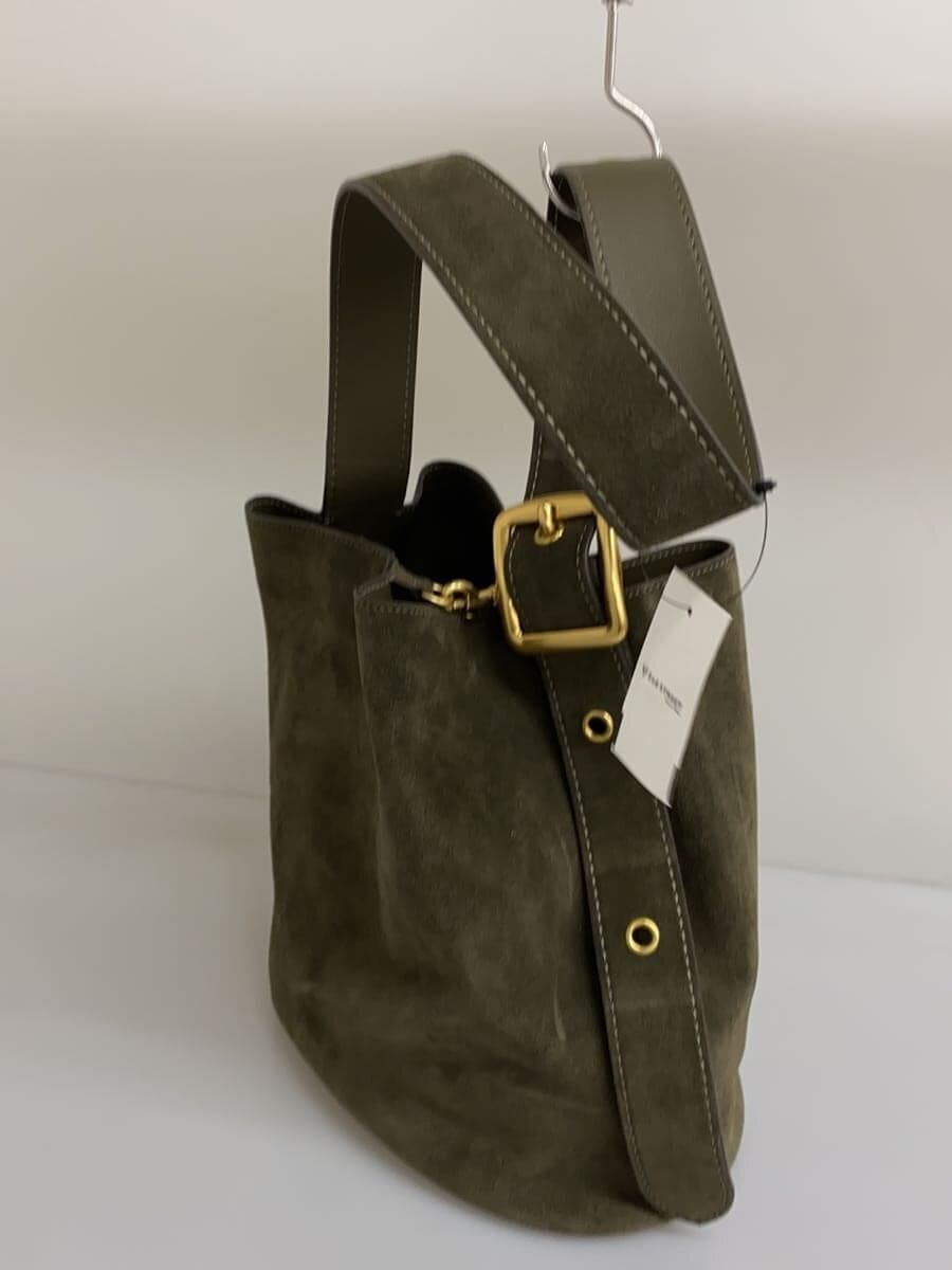 COACH Bleecker Bucket Bag Bag Suede KHK CCC24 2