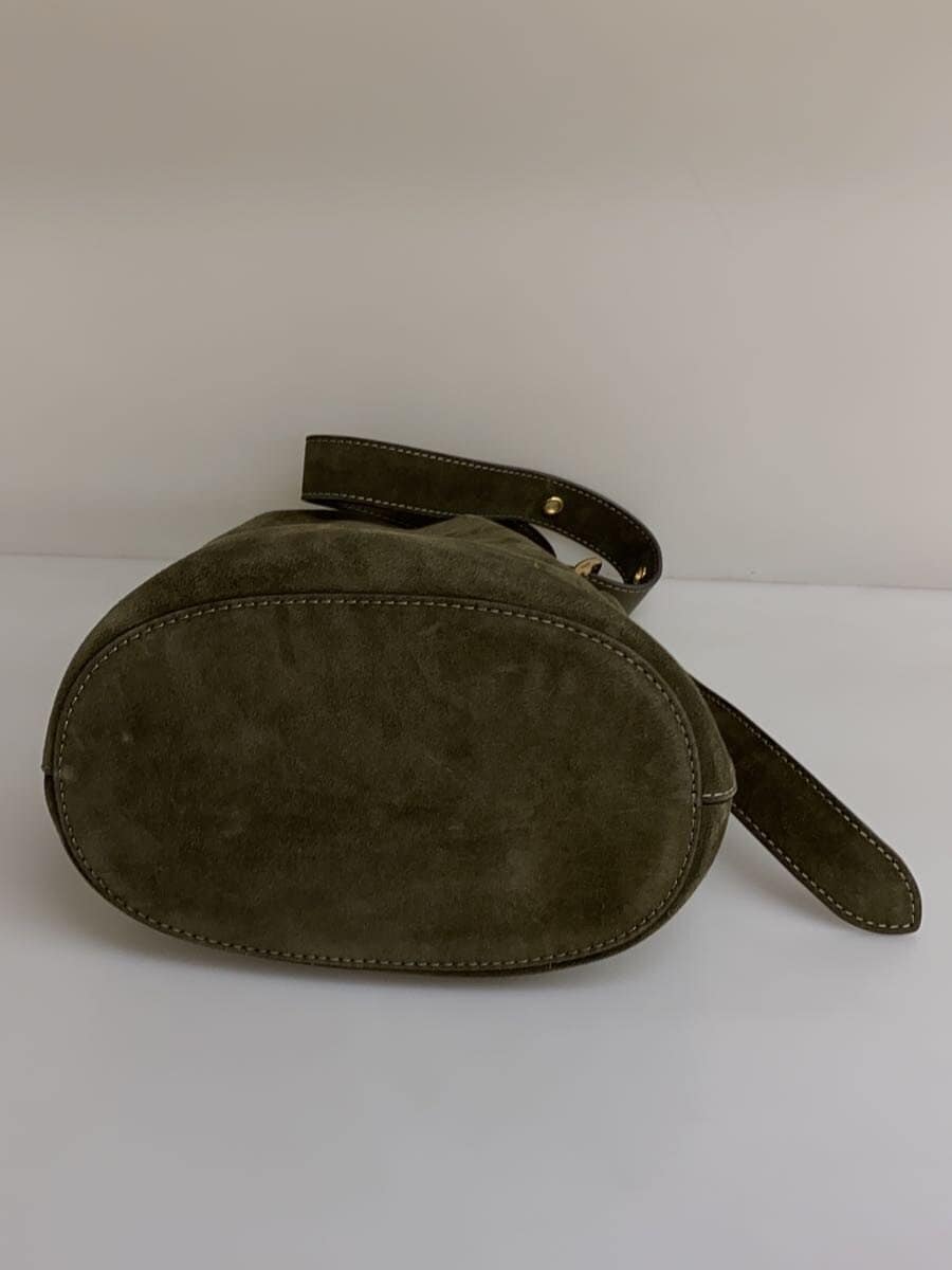 COACH Bleecker Bucket Bag Bag Suede KHK CCC24 4