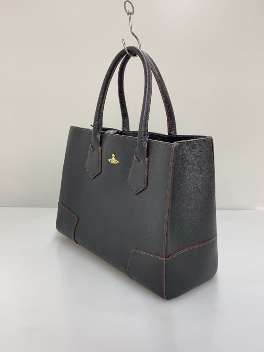Vivienne Westwood handbag leather black plain 2