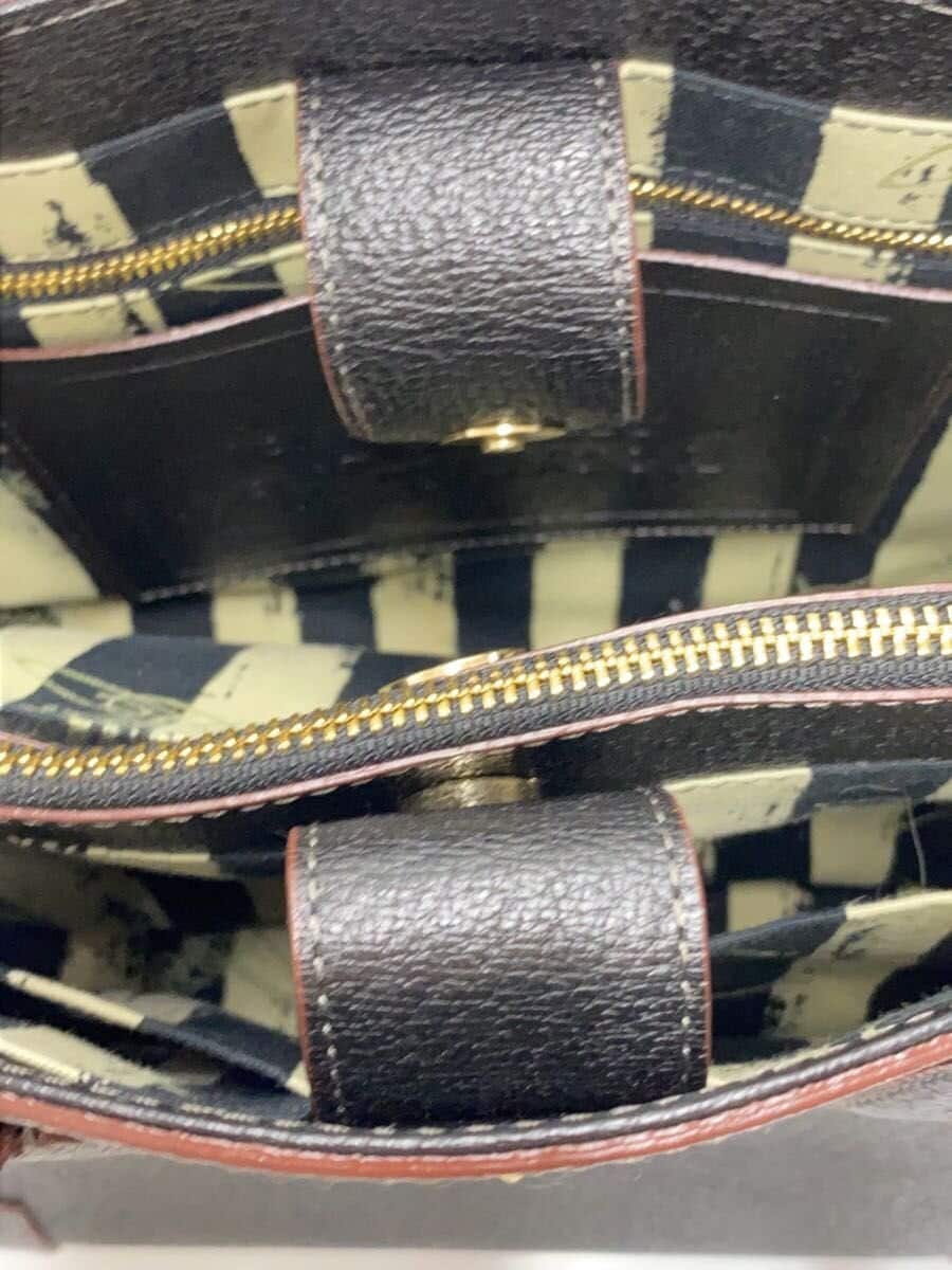 Vivienne Westwood handbag leather black plain 6