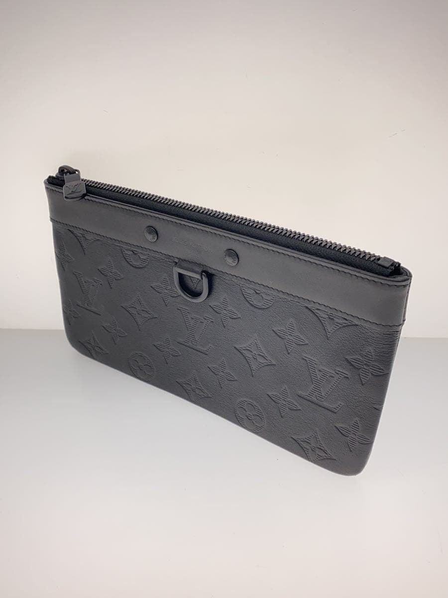 LOUIS VUITTON Pochette Discovery PM Monogram Shadow Cowhide BLK M44335 2