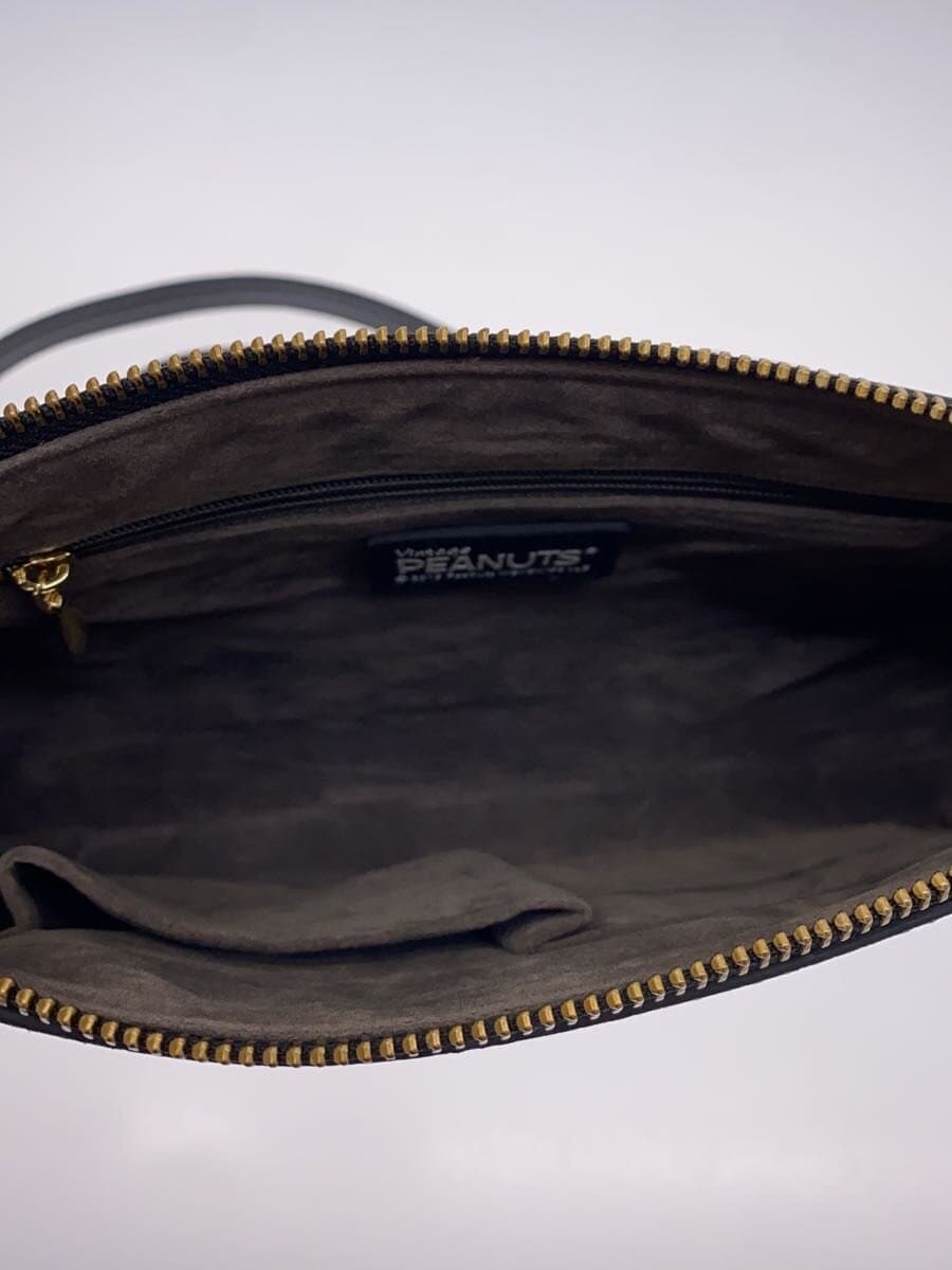 Samantha Thavasa x PEANUTS Snoopy Astronauts Shoulder Bag Leather BLK All Over Pattern 6