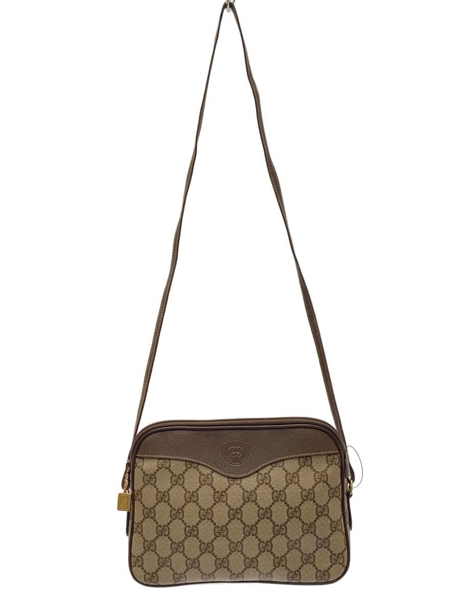 GUCCI Old Gucci Shoulder Bag Rayon CML All-over Pattern