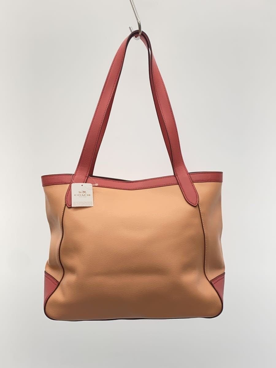 COACH Tote Bag_Color Block_With Horse and Carriage_Pink Leather Leather PNK 3