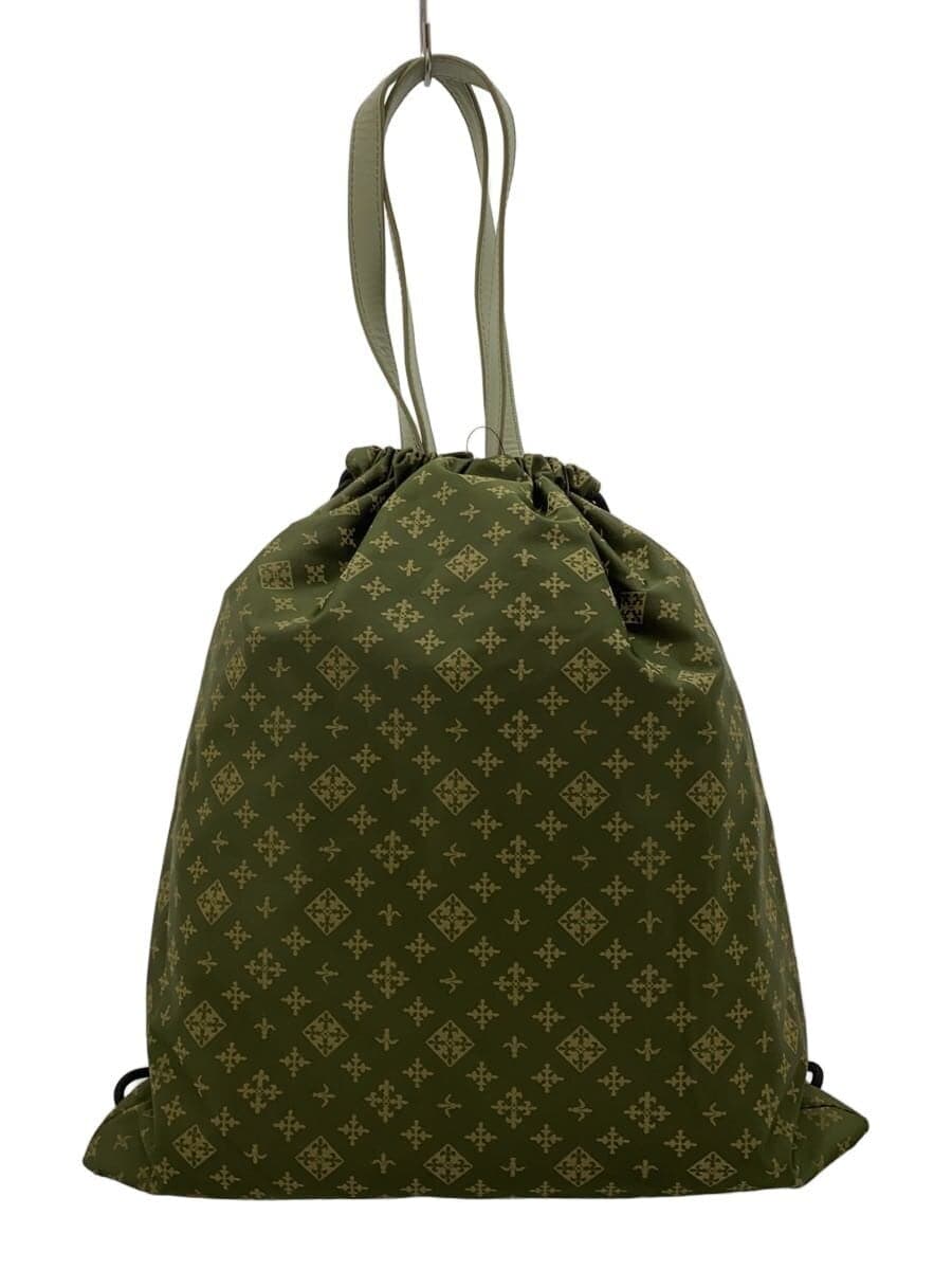 russet 2WAY drawstring bag tote bag khaki monogram all-over pattern