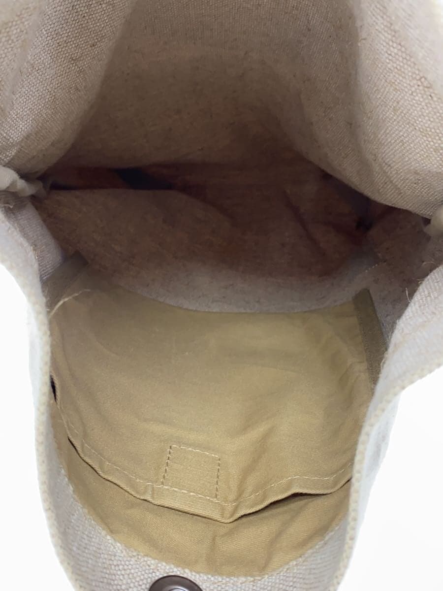 Ichizawa Hanpu Made Shoulder Bag Canvas BEG 6