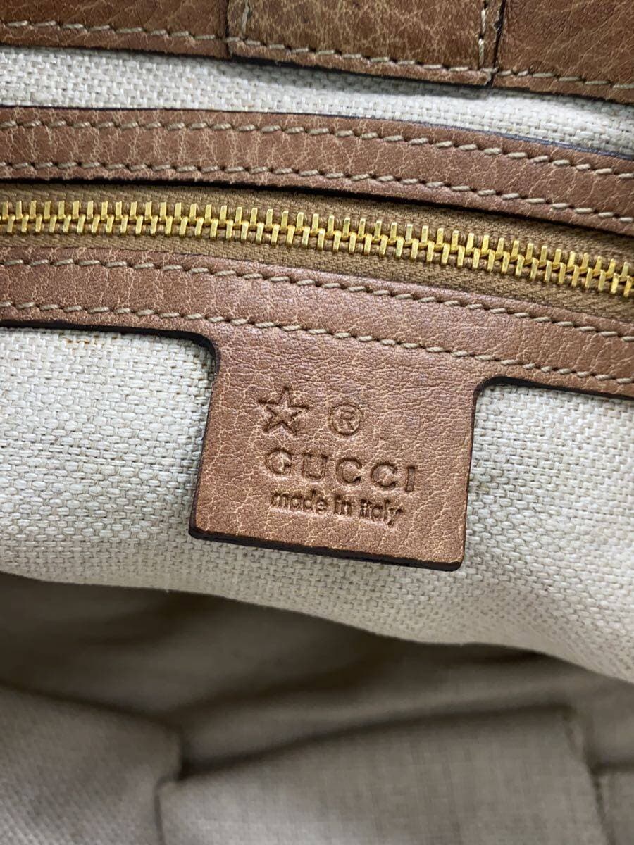 GUCCI Tote Bag Leather BRW 6