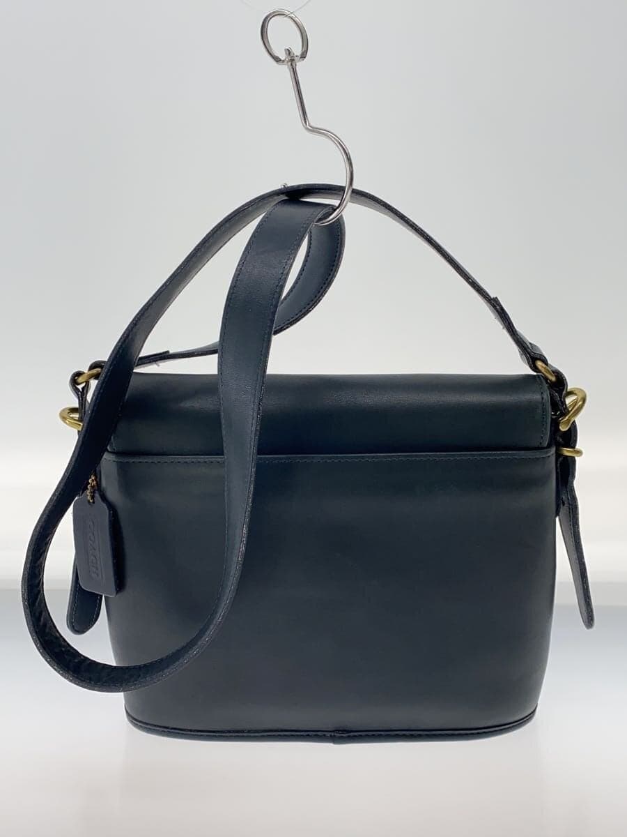 COACH All Do Shoulder Bag Leather NVY Solid 3