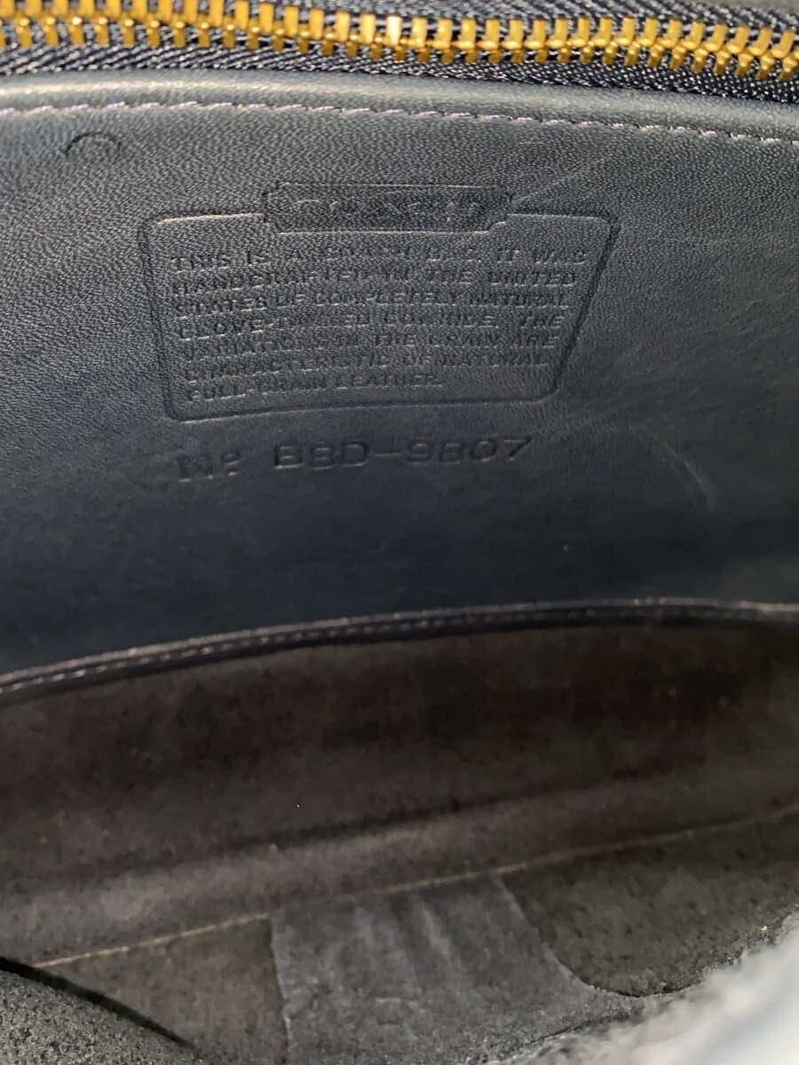 COACH All Do Shoulder Bag Leather NVY Solid 5