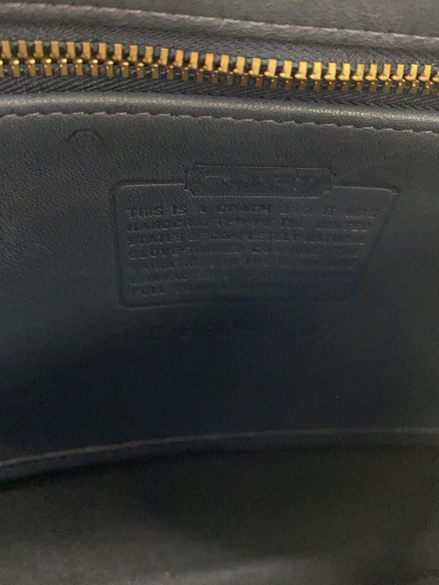 COACH All Do Shoulder Bag Leather NVY Solid 6