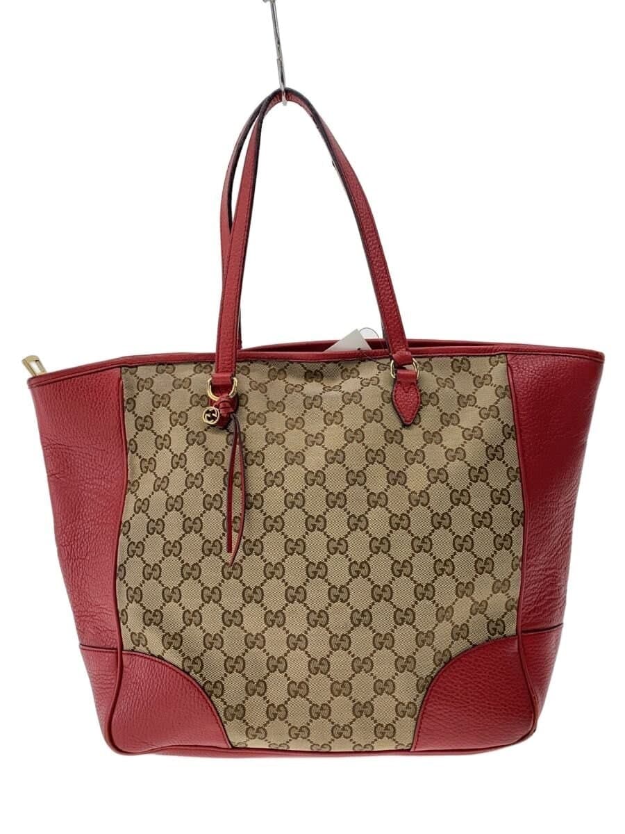 GUCCI Handbag Tote Canvas RED All Over Pattern I0236 1973