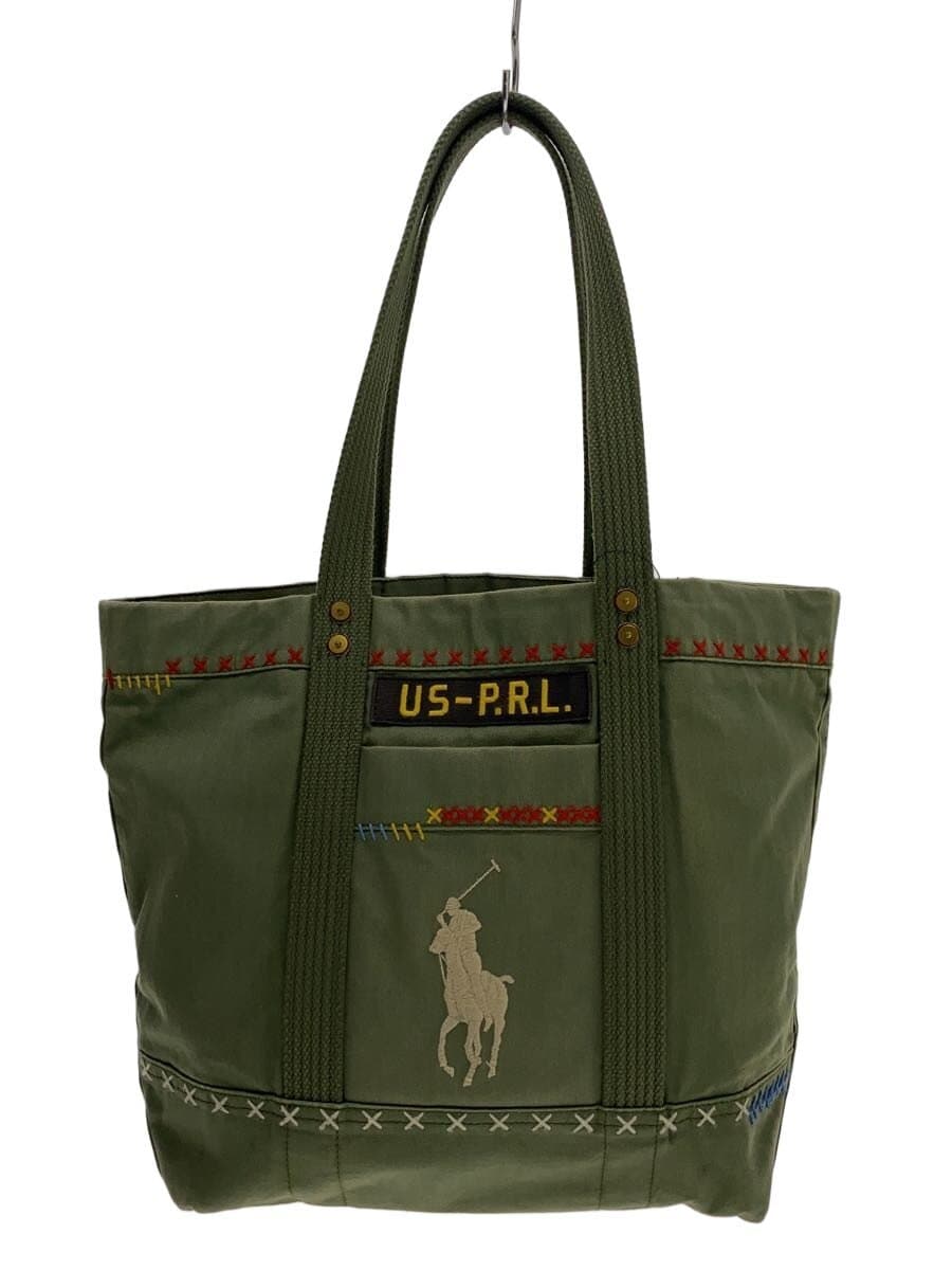 POLO RALPH LAUREN Tote Bag Cotton KHK Solid