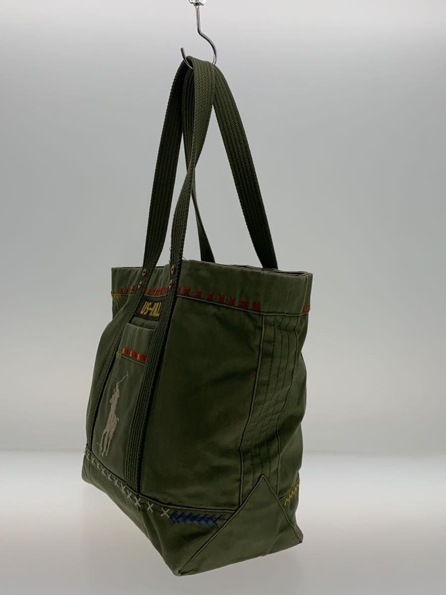 POLO RALPH LAUREN Tote Bag Cotton KHK Solid 2