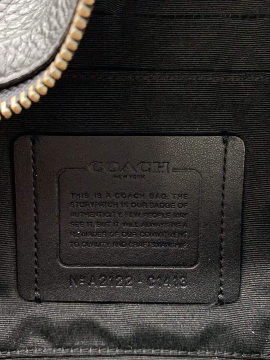 COACH Shoulder Bag Leather BLK Solid C1413 5