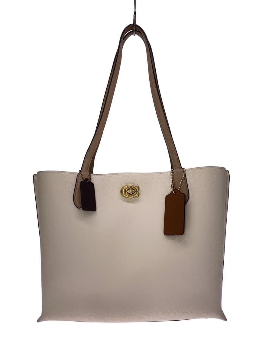 COACH tote bag leather CRM C0691