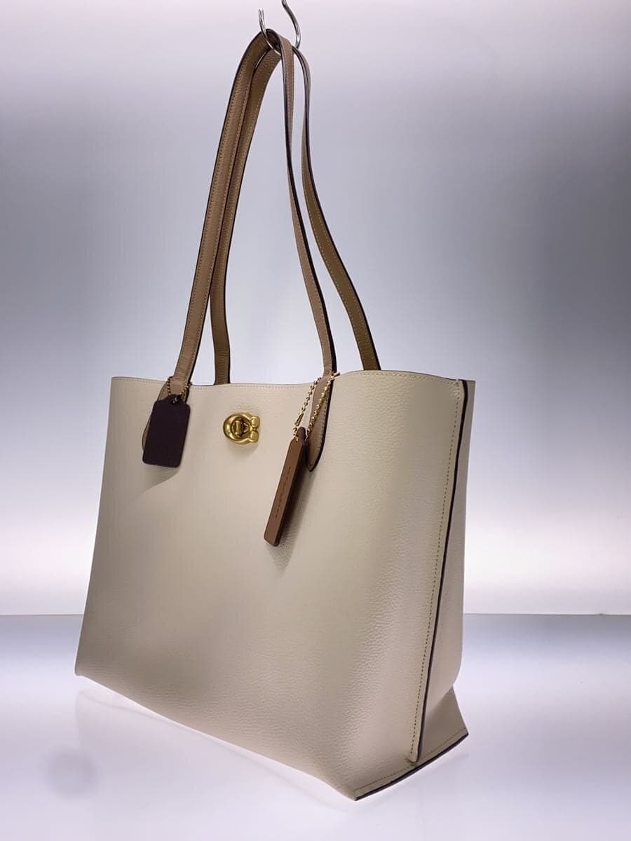 COACH tote bag leather CRM C0691 2