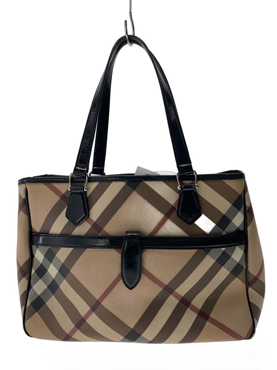 BURBERRY LONDON Tote Bag PVC BEG Check