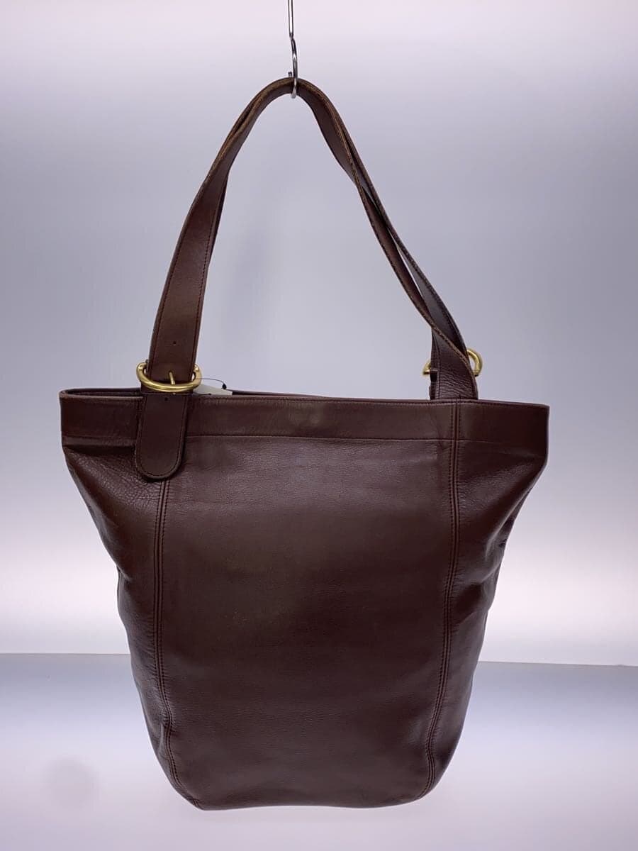 COACH Tote Bag Goat Leather BRW Plain 4082 3