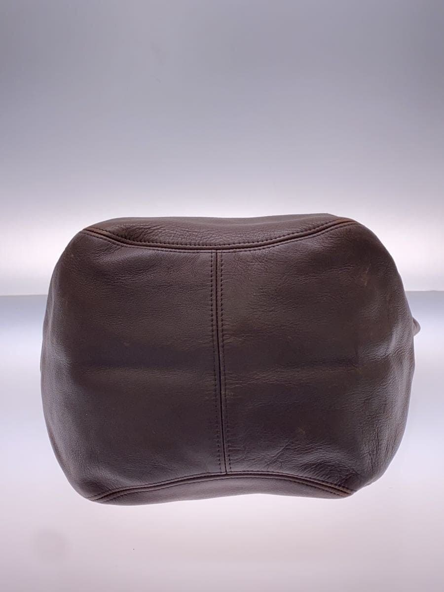 COACH Tote Bag Goat Leather BRW Plain 4082 4