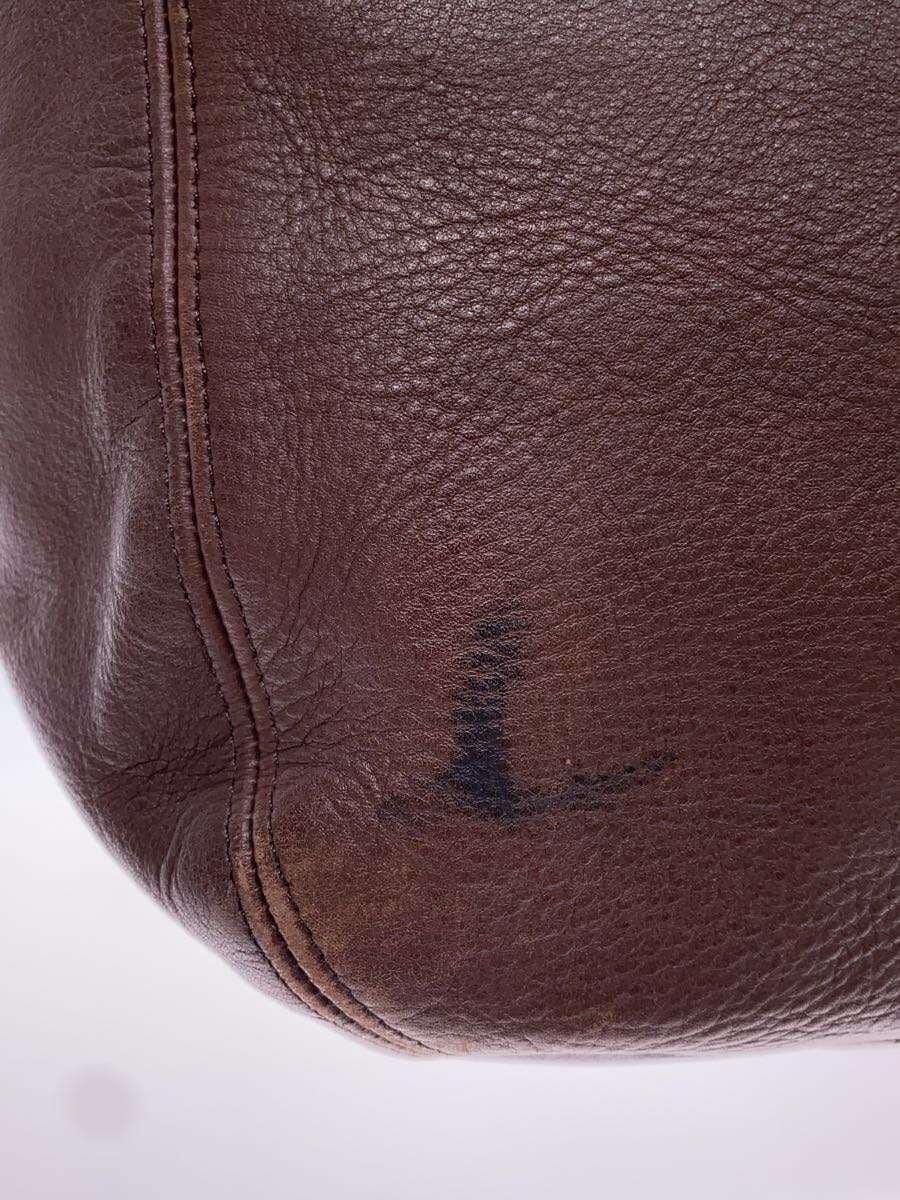 COACH Tote Bag Goat Leather BRW Plain 4082 8