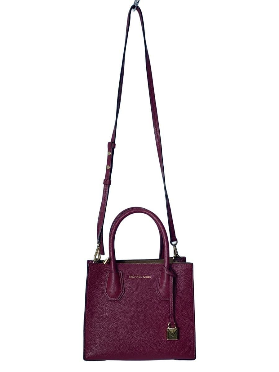 MICHAEL KORS Shoulder Bag Leather RED AC-1907